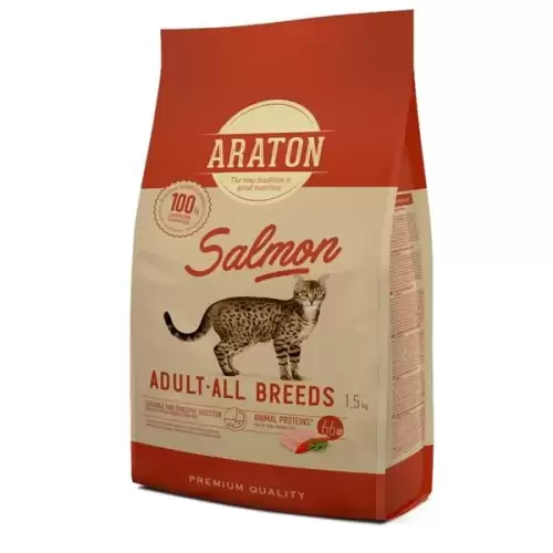  Araton Cat Dry Adult Salmon 1,5 kg