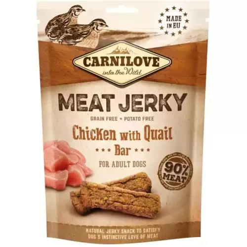  Carnilove Dog Jerky Quail & Chicken Bar 100 g