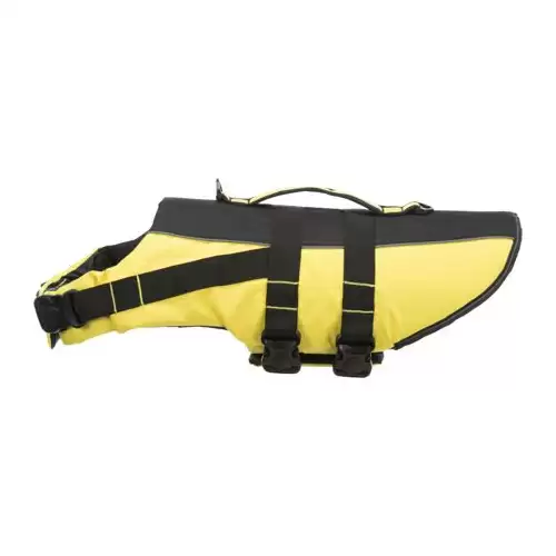 Life Vest plovací vesta pro psa M 45 cm: 45-72 cm, do 30kg žluto/černá