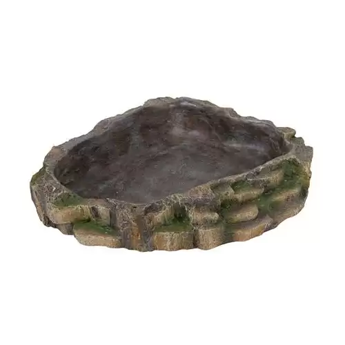 Miska na vodu a krmení pro plazy 24 x 5,5 x 20 cm