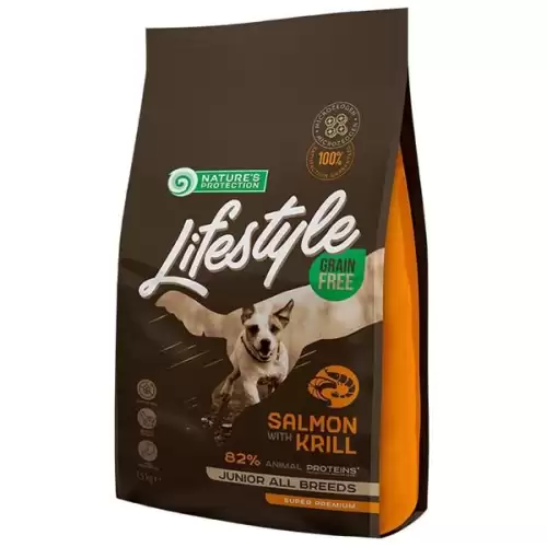  Nature's Protection Dog Dry LifeStyle GF Junior Salmon 1,5 kg