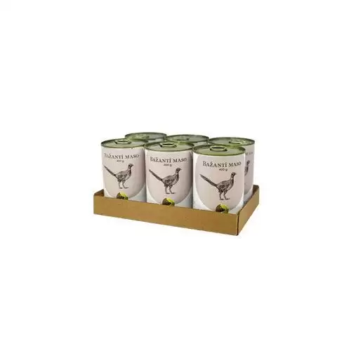 BOHEMIA MASO Bažantí ve vlastní šťávě SIX PACK 6x400g