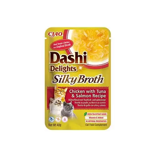 Churu Cat Dashi Delights Silky Broth Chick&Tun&Salm40g