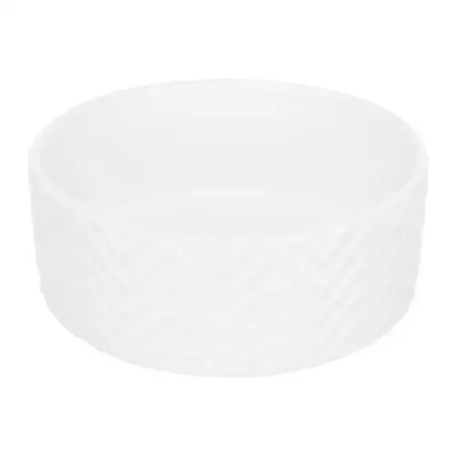 Keramická miska vroubkovaná, bílá 1,6 l/ ø 20 cm