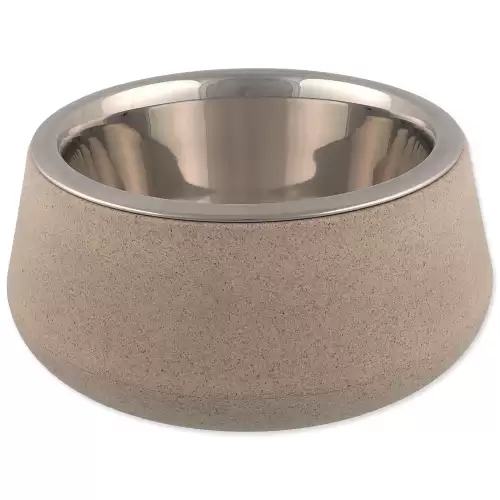 Miska Dog Fantasy nerez EcoStyle béžová 17cm, 850ml