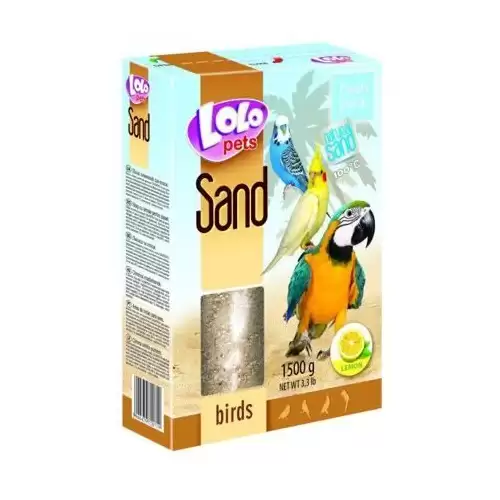 LOLOpets citrónový písek pro ptáky 1500 g