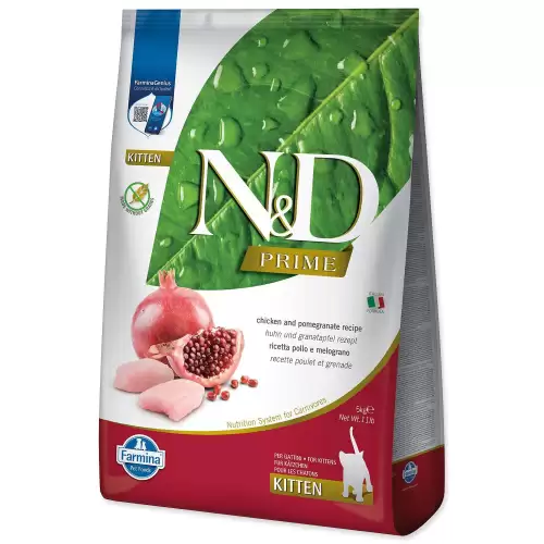 Krmivo N&D Kitten Prime Chicken & Pomegranate 5kg