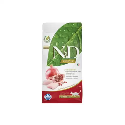 N&D PRIME CAT Neutered Chicken&Pomegranate 10kg