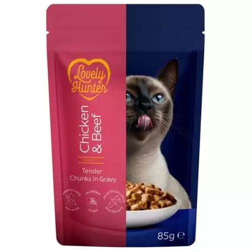  Lovely Hunter Cat kaps. Adult Chicken/Beef 85 g