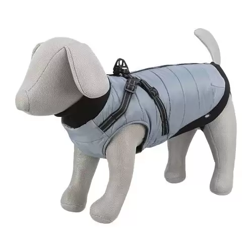 Obleček PONTIS - vesta s postrojem, stříbrošedá S: 36cm, hruď: 52-56cm, krk: 40cm