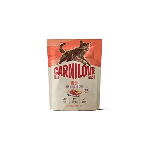 Carnilove Cat True Fresh Dry Beef Steril. Ad.AB 400g