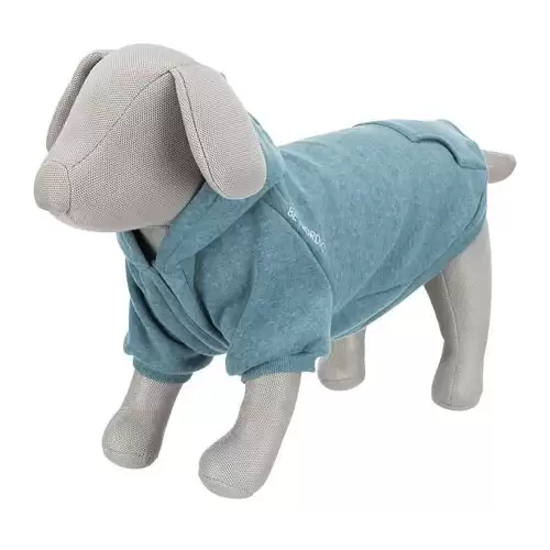 BE NORDIC Flensburg mikina s kapucí, světlá petrolejová L:55cm, hruď:73cm, krk:48cm