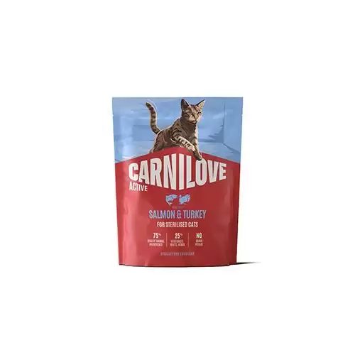 Carnilove Cat Active Dry Salmo&Turkey Steril.Ad.AB400g