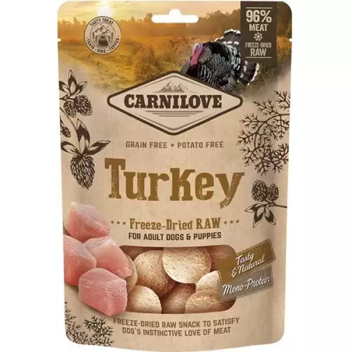  Carnilove Dog Freeze-Dried Raw Snacks Turkey 60 g