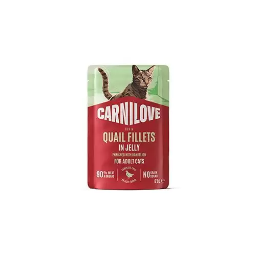 Carnilove Cat Pouch Jelly Quail+Dandelion 85g