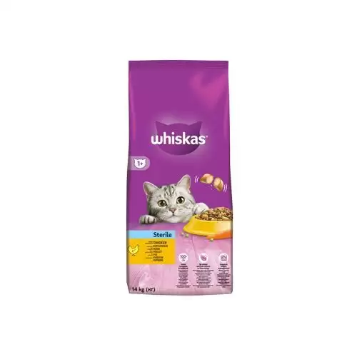 Whiskas Dry Sterile s kuřecím masem 14kg