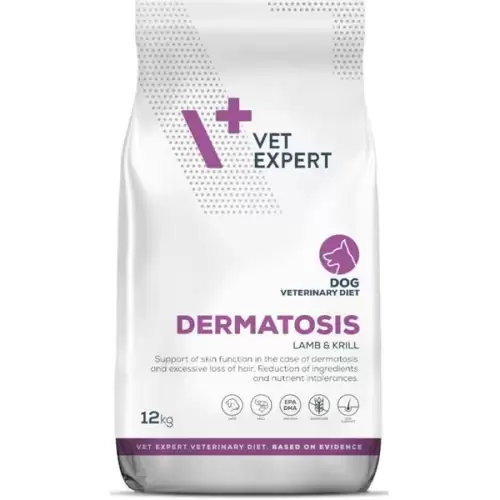  VetExpert VD 4T Dermatosis Dog Lamb & Krill 12kg