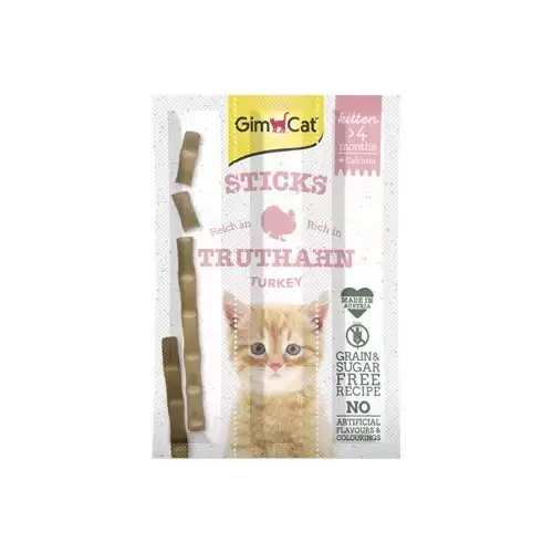GimCat Sticks Kitten krocan&calcium 3ks