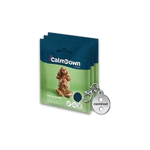 CalmDown Dog Tag Kit kovový přívěsek+3knoflíky KRUUSE