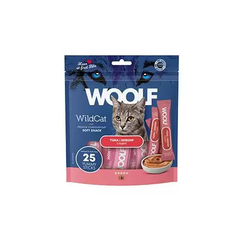 WOOLF WildCat Cream Regular Tuna&Shrimp 25x14g