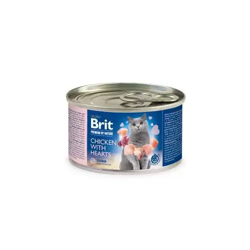 Brit Premium Cat by Nature konz Chicken&Hearts 200g