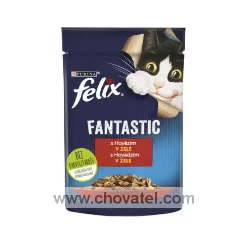 Felix Fantastic kapsička s hovězím masem v želé 85g