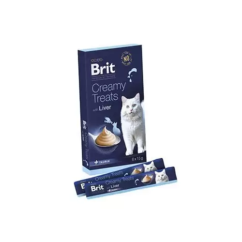 Brit Premium Cat by Nature Creamy Treats Liver 6x15g