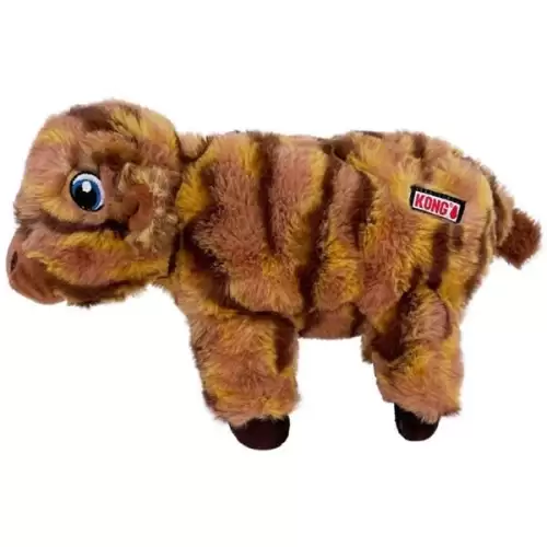  Hračka plyš KONG Low Stuff Stripes Cow M
