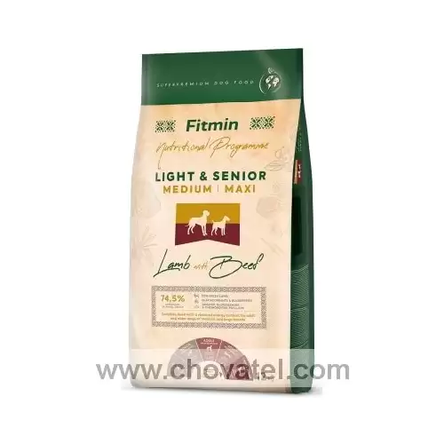 Fitmin dog Medium Maxi Senior & Light Lamb Beef 3 x 12kg