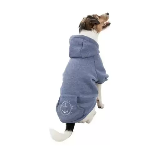 BE NORDIC Flensburg mikina s kapucí, modrá XS:27cm, hruď:36cm, krk:28cm