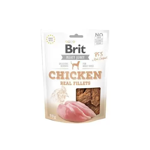 Brit Jerky Chicken Fillets 80g