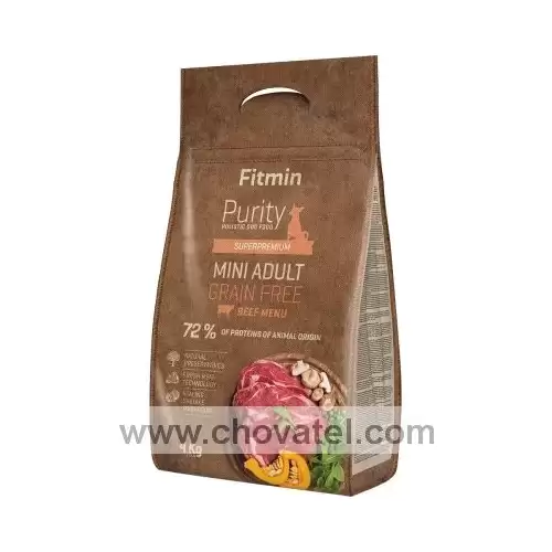 Fitmin dog Purity Grain Free Adult Mini Beef 2 x 4kg