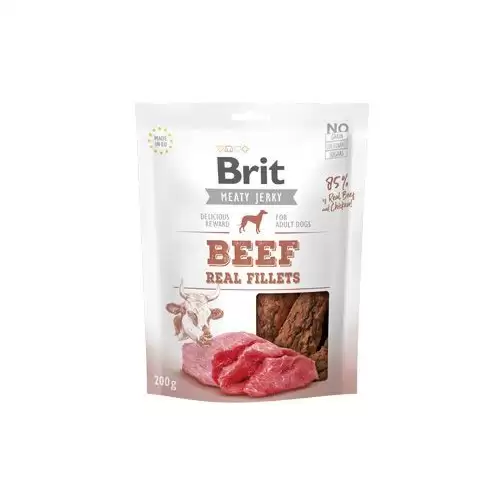 Brit Jerky Beef Fillets 200g