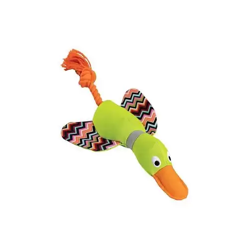 Kachna ležící látková šustící 33 cm, plyš / bavlna, HipHop Dog