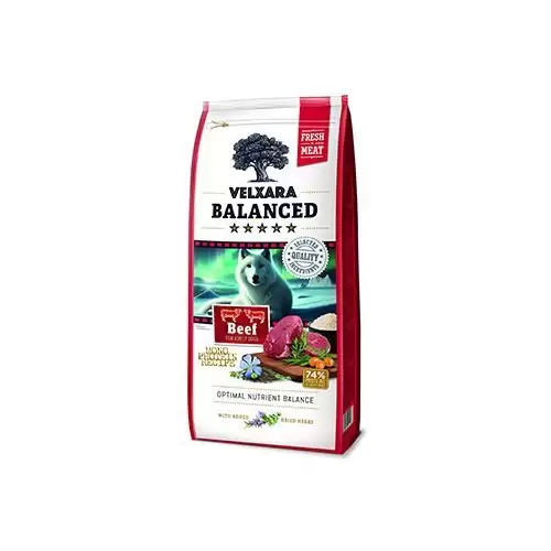 Velxara Balanced FM Dog Adult Monoprot.Beef&Rice 12kg