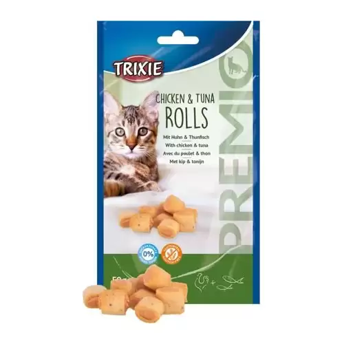 PREMIO Chicken & Tuna Rolls - válečky s tuňákem a kuřetem,  50 g