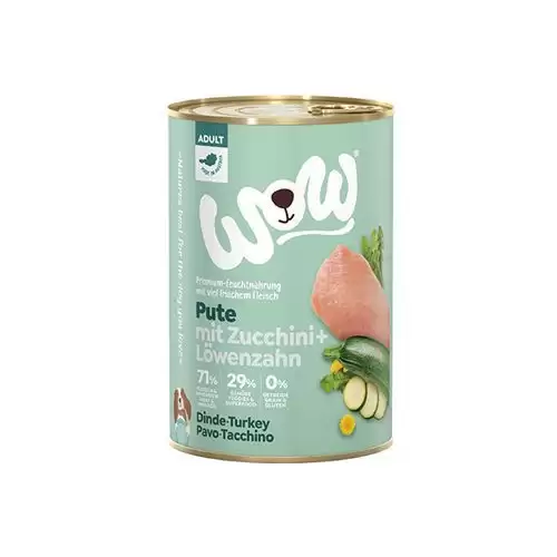 WOW Dog konz. Adult krocan s cuketou 400g