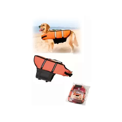 Vesta plavací Dog L 40cm oranžová KAR