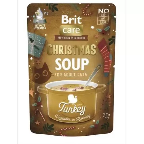  Brit Care Cat Christmas Turkey Soup with carrot, peas and rosemary 75 g