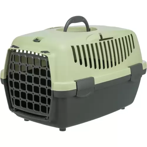 Transportní box CAPRI I, XS: 32x31x48cm (max. 6kg), tmavě šedá/pastelově zelená
