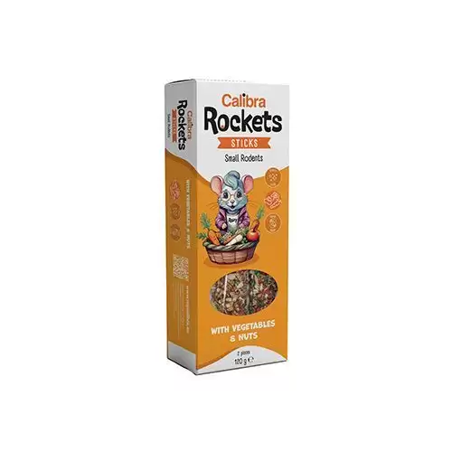 Calibra Rockets Sticks Small rodents Vegeta&Nuts 120g