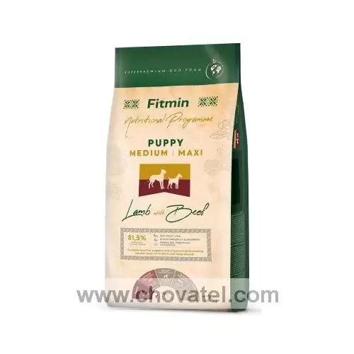 Fitmin dog Medium Maxi Puppy Lamb Beef 3 x 12kg