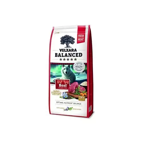 Velxara Balanced FM Dog Adult Monoprot.Beef&Rice 750g