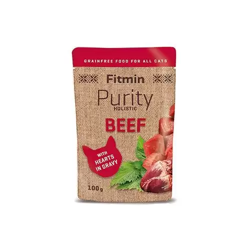 Fitmin Purity cat kapsa Hovězí se srdíčky 100g
