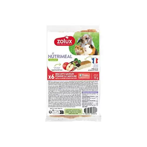 Poch. NUTRIMEAL Cookies hlodavci jablko,karob 6ks