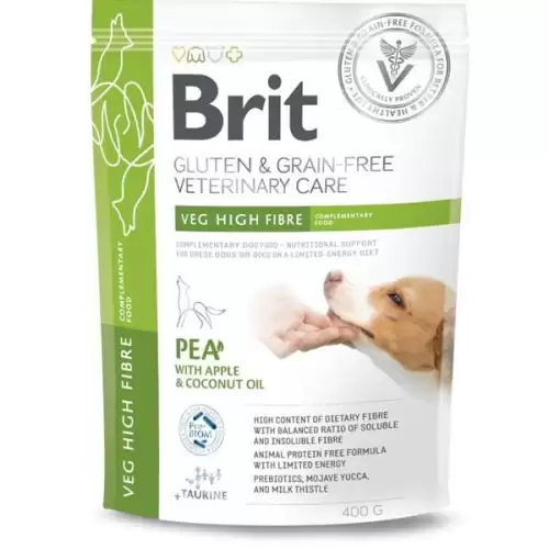  Brit Veterinary Diets Dog Veg High Fibre 400 g