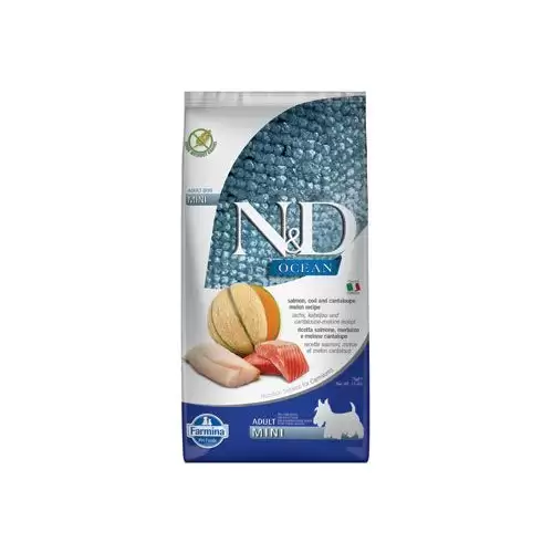 N&D OCEAN DOG Adult Mini Salmon & Cod & Melon 7kg