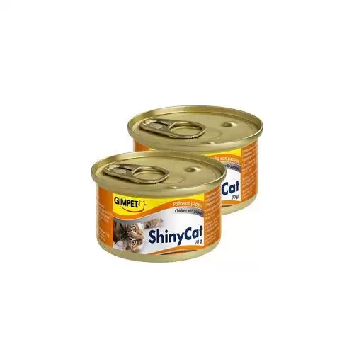 Gimpet ShinyCat konz. kuře&papája 2x70g