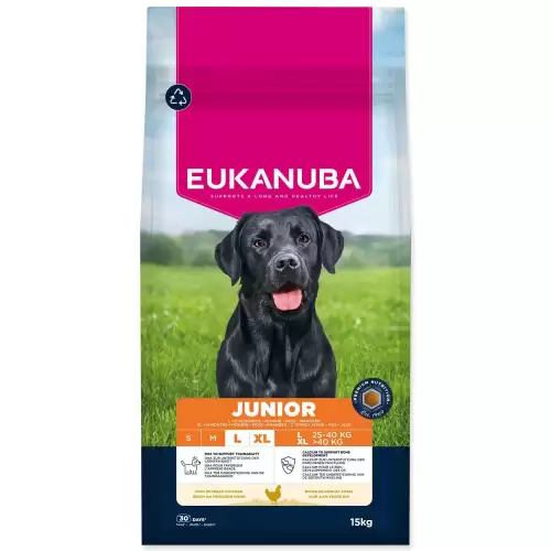 Krmivo EUKANUBA Junior Large rich in fresh chicken 15kg