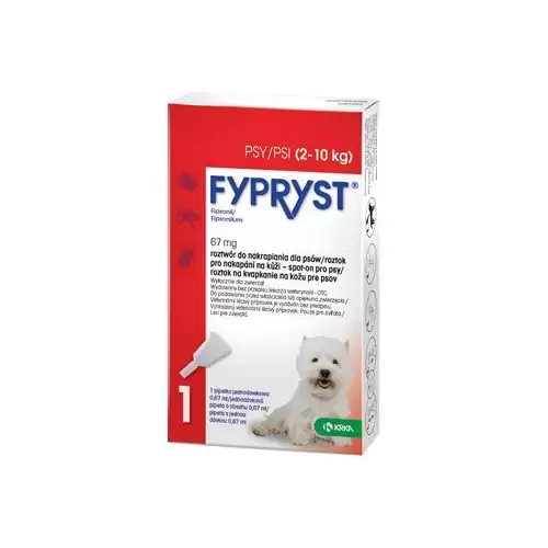 Fypryst Spot-on Dog S 67mg sol 1x0,67ml (2-10kg)